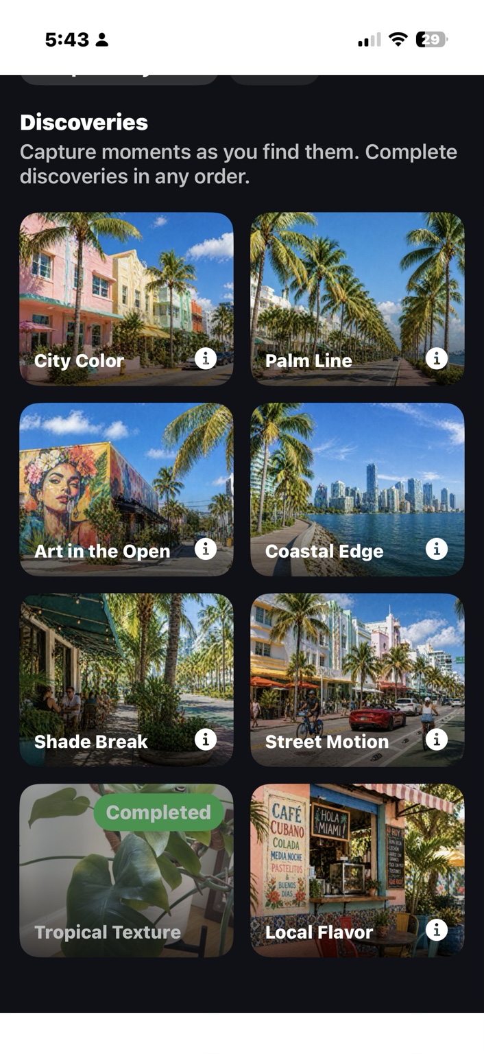 Adventure Quest Miami Explorer mission grid
