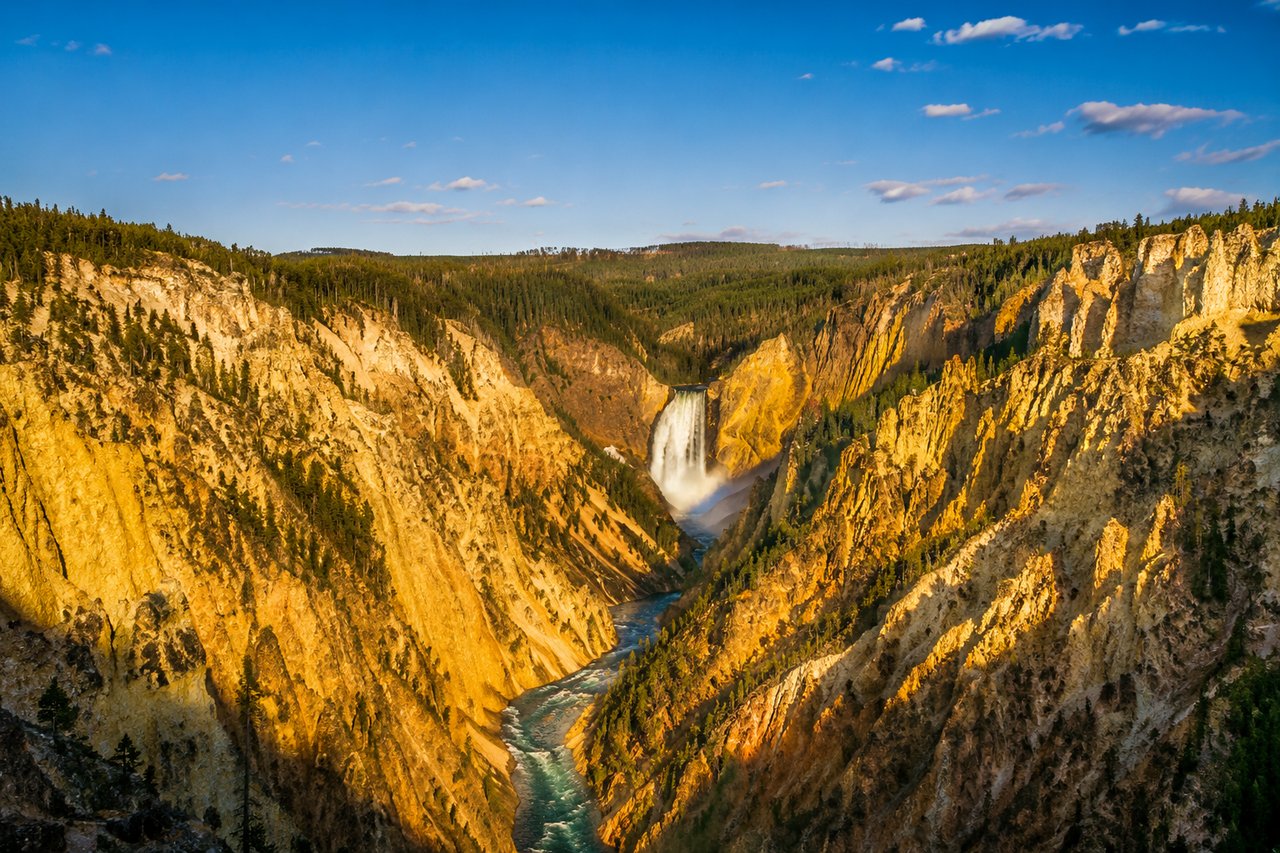 Yellowstone Lower Falls in the Grand Canyon of the Yellowstone